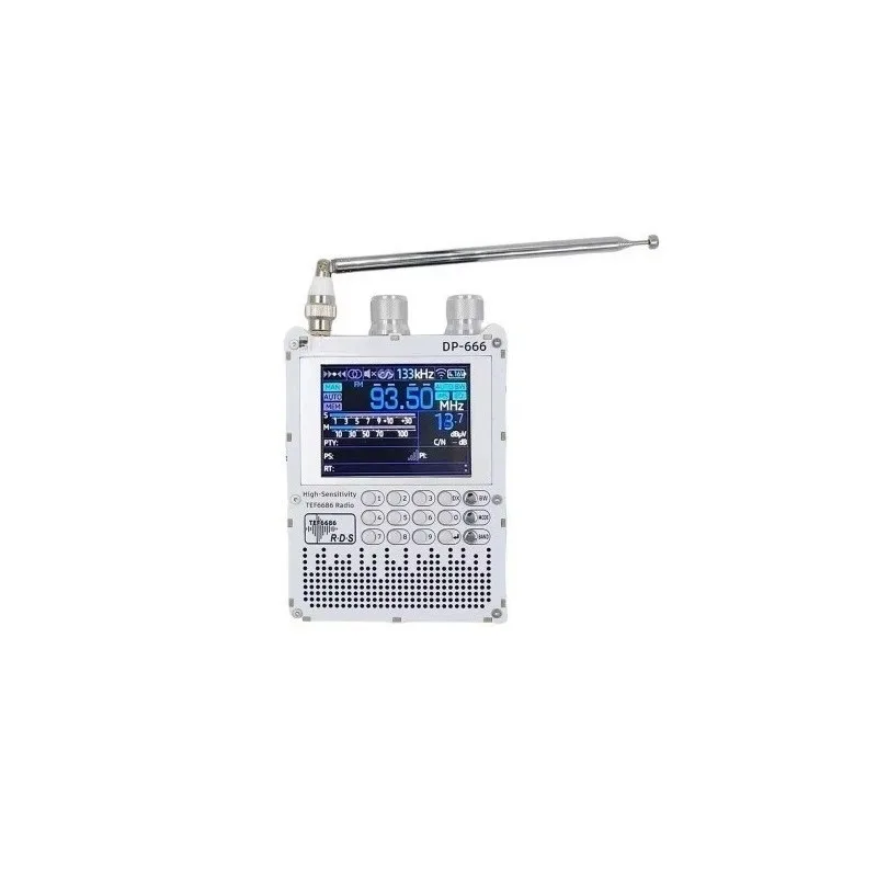 DP-666 TEF6686 Radio High Sensitivity FM AM Shortwave 2.8 Inch IPS Touch Screen 5000mAh FM LW MW SW Full Band DSP Radio