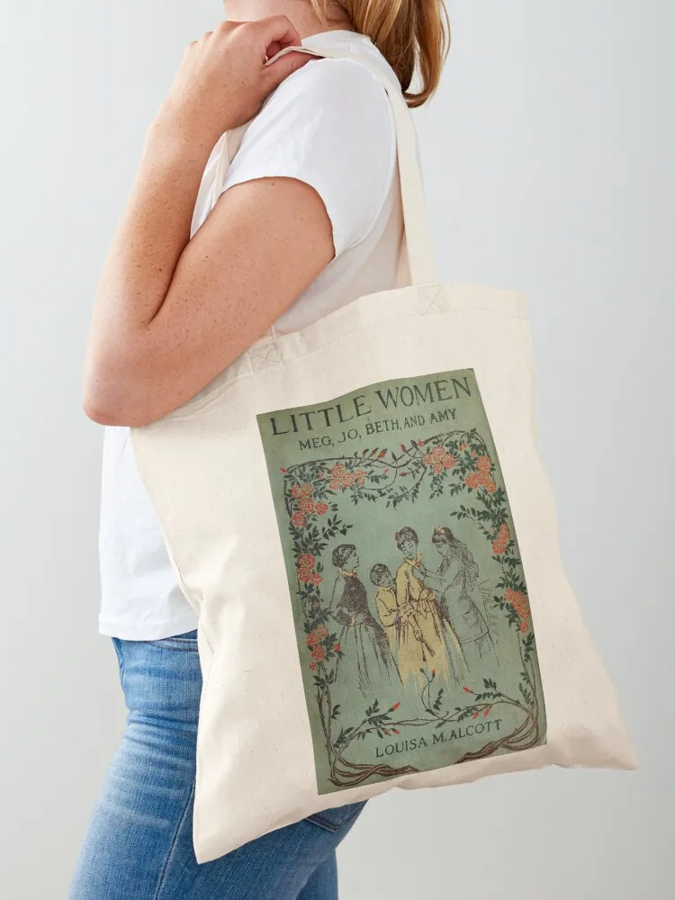 

Little Women 1896 Book Cover Tote Bag Canvas shoulder bag canvas tote woman shopping bag cute pouch