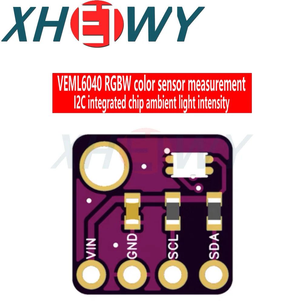 VEML6040 RGBW colour sensor measurement I2C integrated chip Ambient light content intensity