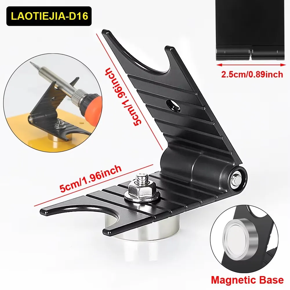 NEWACALOX Soldering Holder Soldering Iron Stand Spring Holders Support Solder with Magnetic Base for Soldering Welding Repair