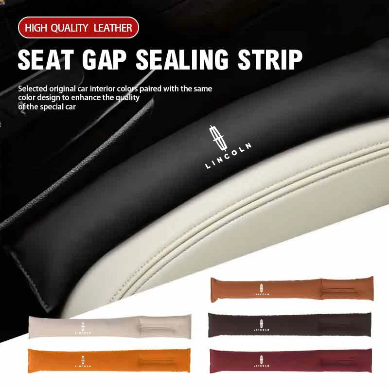 مقعد السيارة الفجوة حشو الجلد المدبوغ مانعة للتسرب المكونات مقعد الفجوة تسرب منصات ملء المنظم لينكولن MKZ MKX طيار الملاح كونتيننتال #6