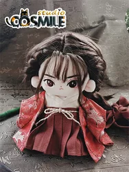 Ancient Costume Hanfu Immortal Yukata Kimono Swordsman CP Costume Stuffed Plushie 20cm Plush Doll Accessories Doll‘s Clothes