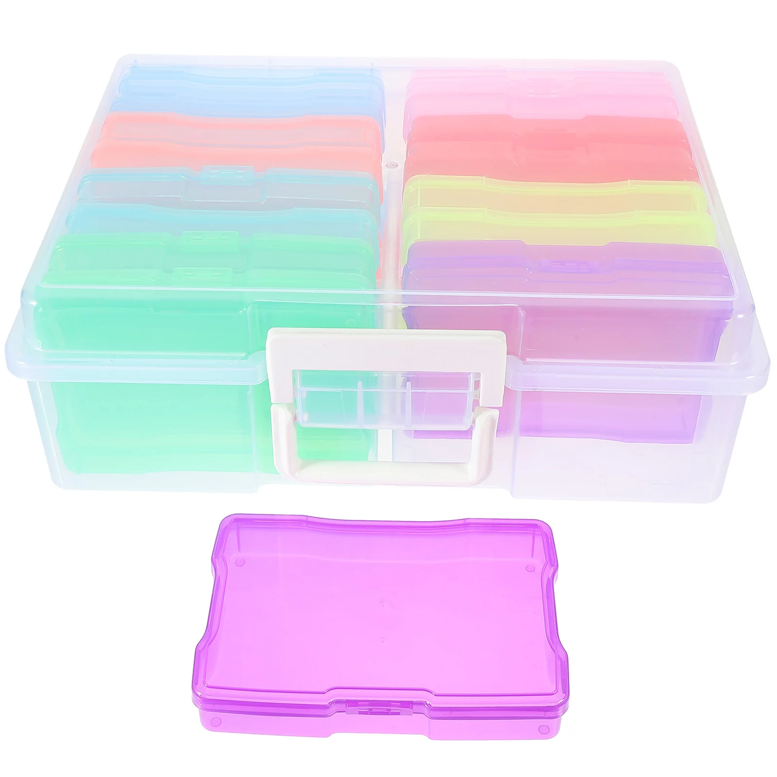 

Photo Storage Box Organizer Container Craft Keeper Boxes Pp Picture Containers for Photos