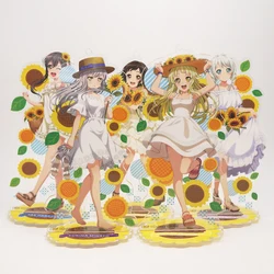 BanG Dream! Anime Game Poppin'Party Hanazono Tae Kokoro Tsurumaki Yukina Minato Roselia Hazawa Tsugumi Acrylic Keychain Stand