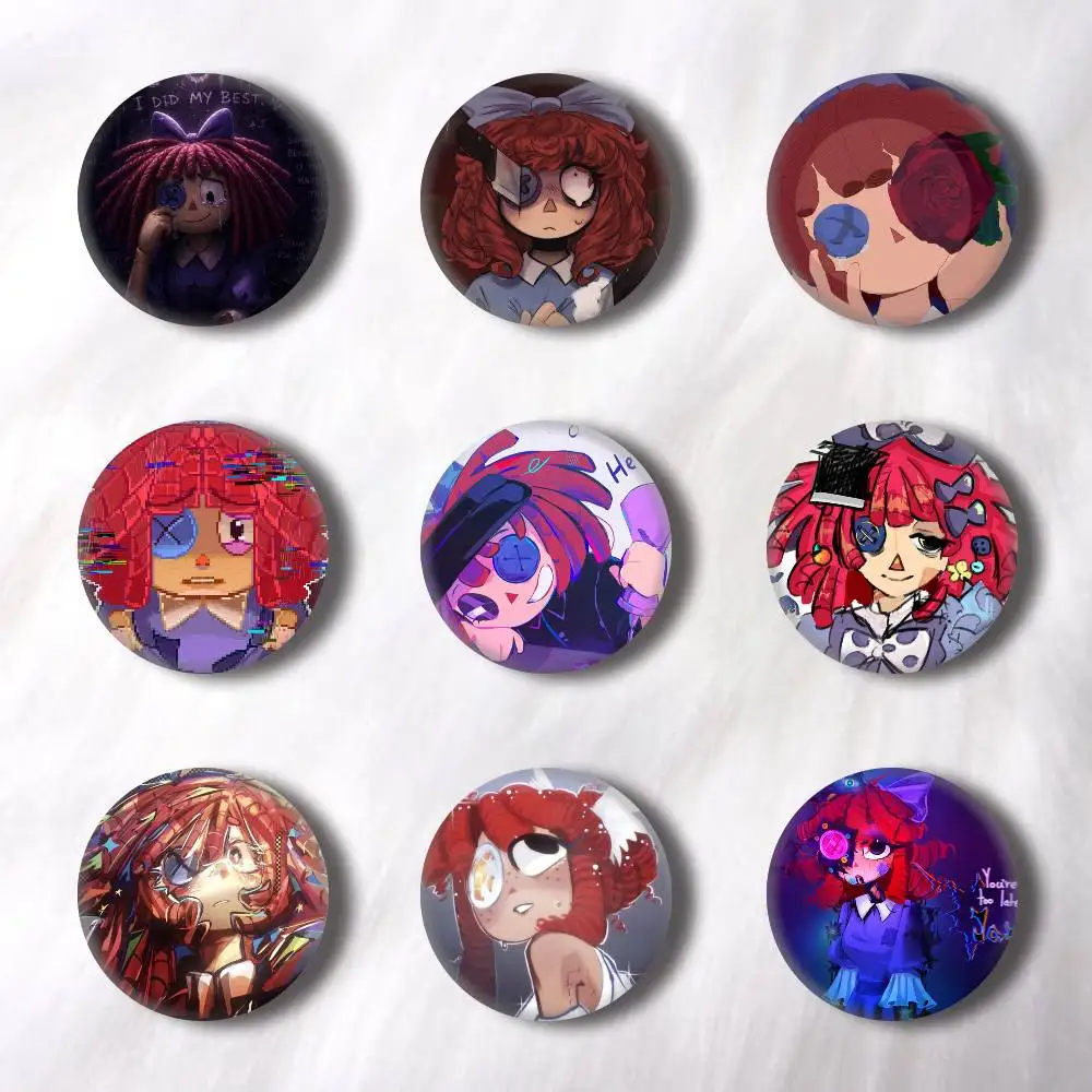Anime R-Ragatha  Creative Round Button Badges Pin Brooch Backpack Jewelry Gift