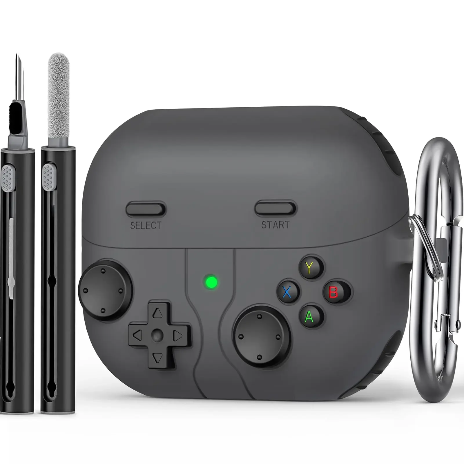 2025 สําหรับ Samsung Galaxy Buds 3/3Pro พร้อมชุดทําความสะอาดน่ารักการ์ตูนตลกออกแบบเกมซิลิโคนป้องกันพร้อมพวงกุญแจ