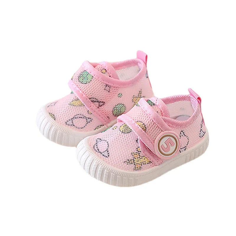 Newborn Baby Boys Girls Tennis Shoes First Walkers Kids Soft Sole Anti Slip Sneakers Mesh Breathable Casual Shoes Baby Sandalias