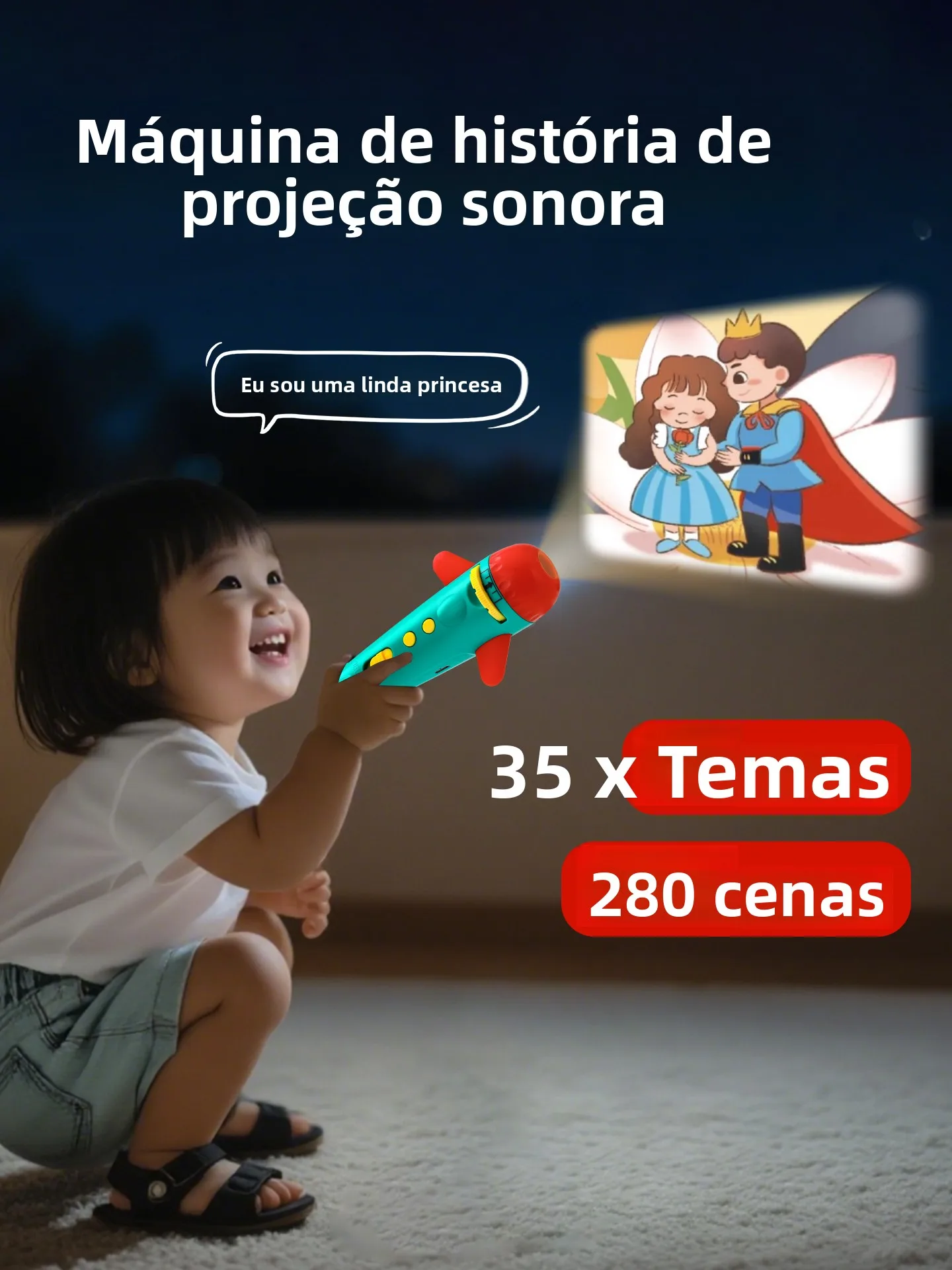 子供用懐中電灯プロジェクターおもちゃストーリーマシン超高画質星空ベビー教育ライト早期教育マシン