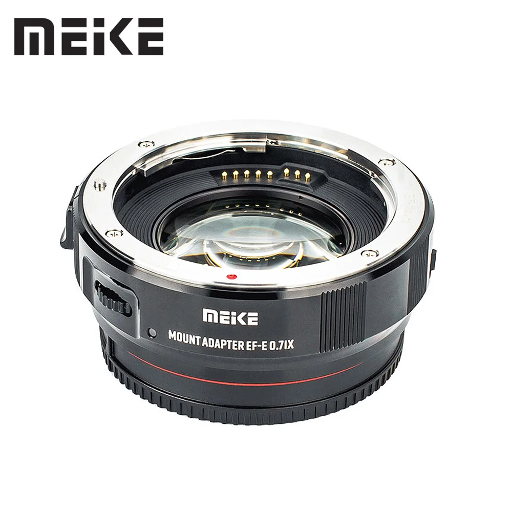 Meike Auto Focus 0.71x Focal Reduction Speed ​​Booster Lens Adapter for Canon EF/EF-S Lens to Sony E Mount A6000 A6300 A6400 A7