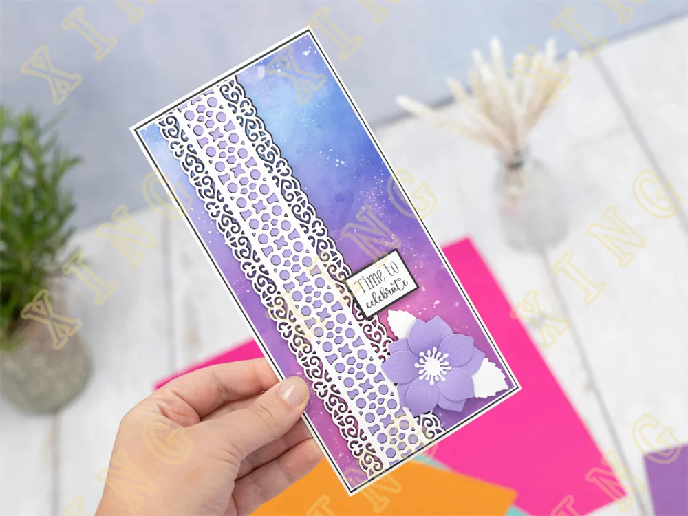 3D Star Box Strip Border Dies Collection Metal Cutting Die Scrapbook Embossed Paper Card Album Craft Template Cut Die Stencils