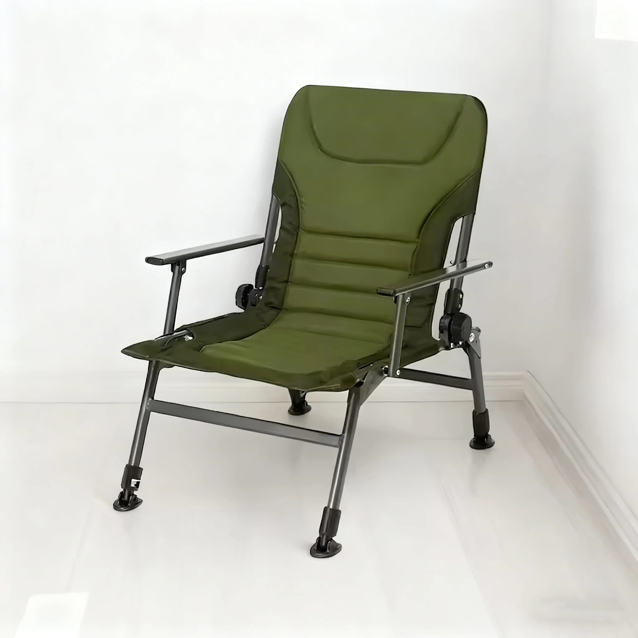 

Многоугольная спинка, регулируемые ножки, большой портативный складной садовый стул для кемпинга, кормушки для карпа, рыбалки