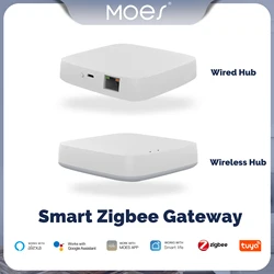 Hub inteligente de enlace de casa inteligente Tuya Zigbee, app controlador remoto inalámbrico, puente de vida inteligente, funciona con Alexa y Google