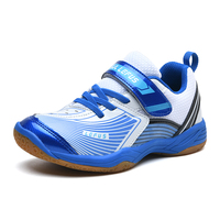 Tennis shoes for children aged 6 to 12, rotating button sports shoes, professional badminton shoes, children's badminton shoes