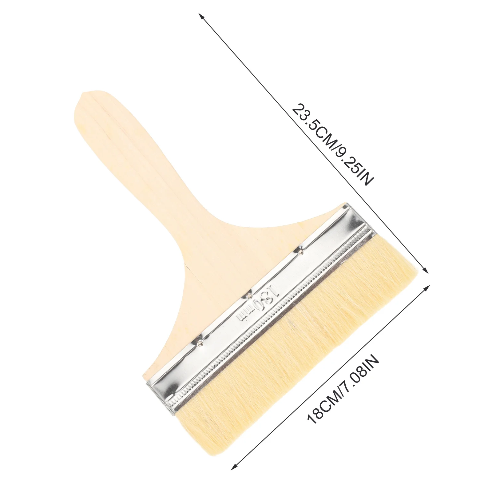 2Pcs Wall Paint Brush Long Handle Wooden Handle Painting Brush Household Cleaning Tool Multifunctional Wall Paint Accessory