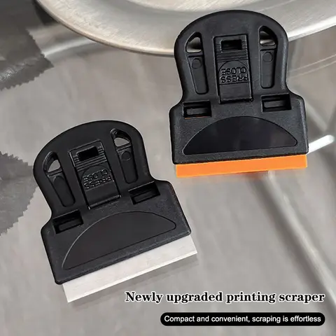 Removable Nail Art Scraper French Manicure Stamp Tool for Nail Stamping & Cleaning