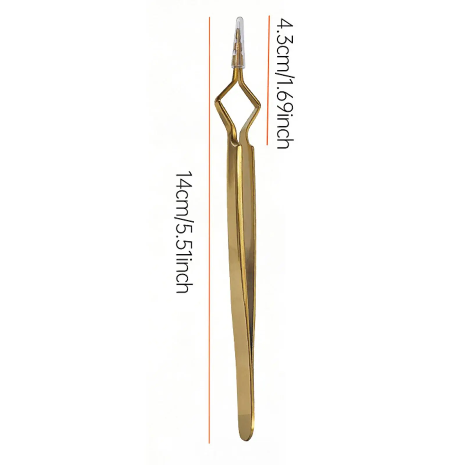 Eyelash Tweezers Isolation Tool Fine Pointed Stainless Steel Extension Pliers for Professional Eyelash Enhancement and Salon Use