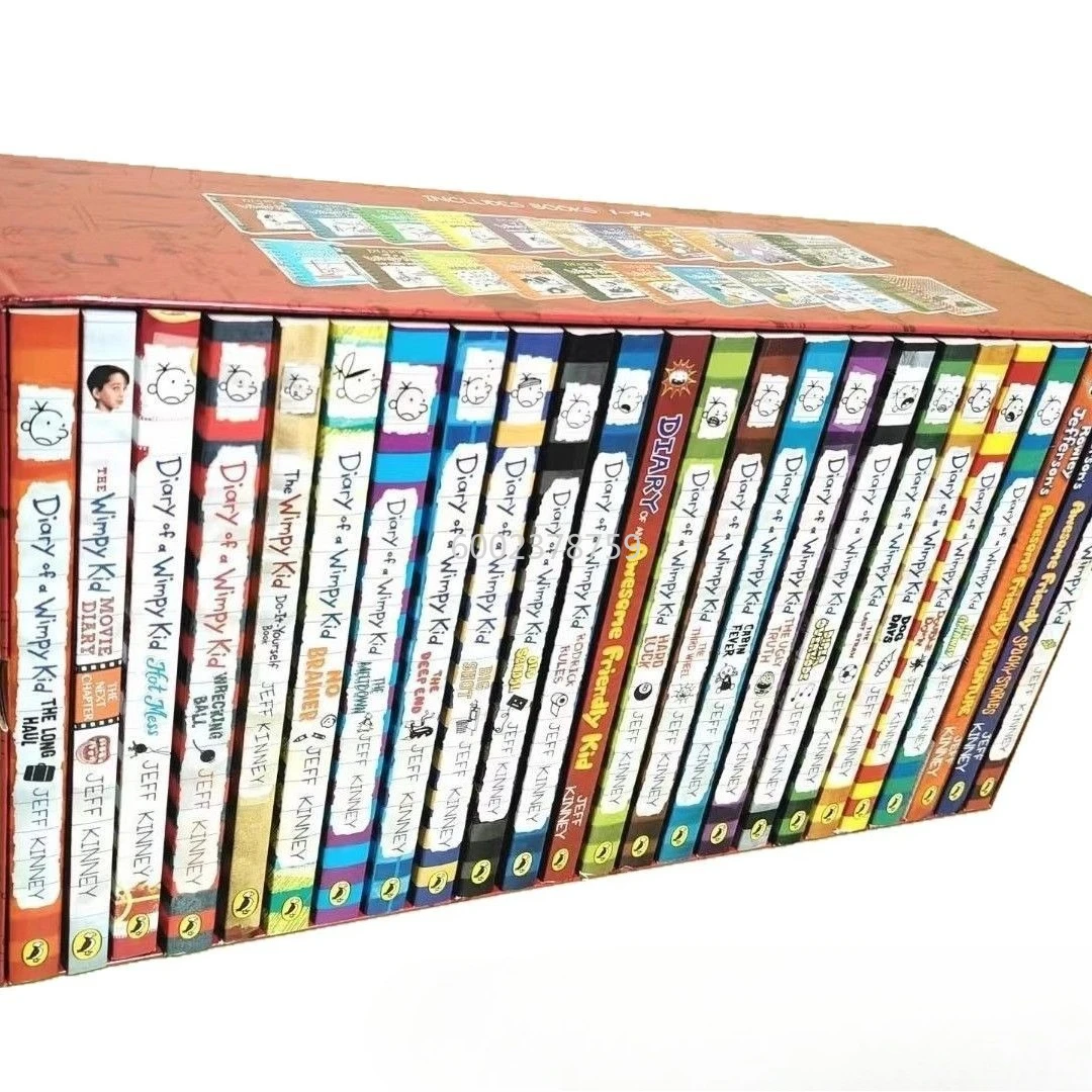 High-quality English Version Wimpy Kid 24 Volumes Diary of A Wimpy Kid Books Children's Extracurricular Reading Materials