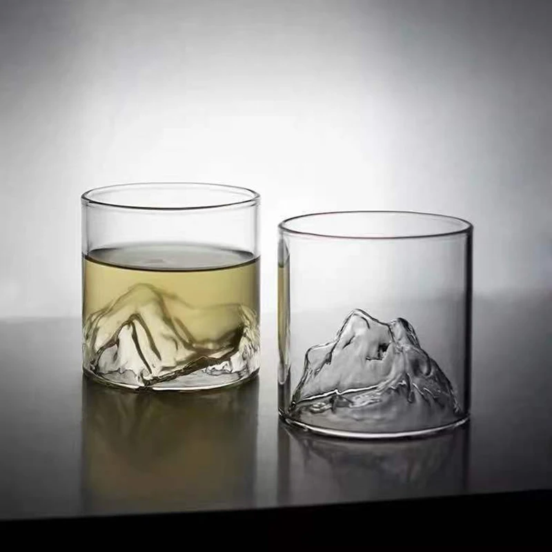 200/300ML Creative Glass Mountain Viewing Cup Mountain Teacup Japanese Cup Household High Beauty Water Mug