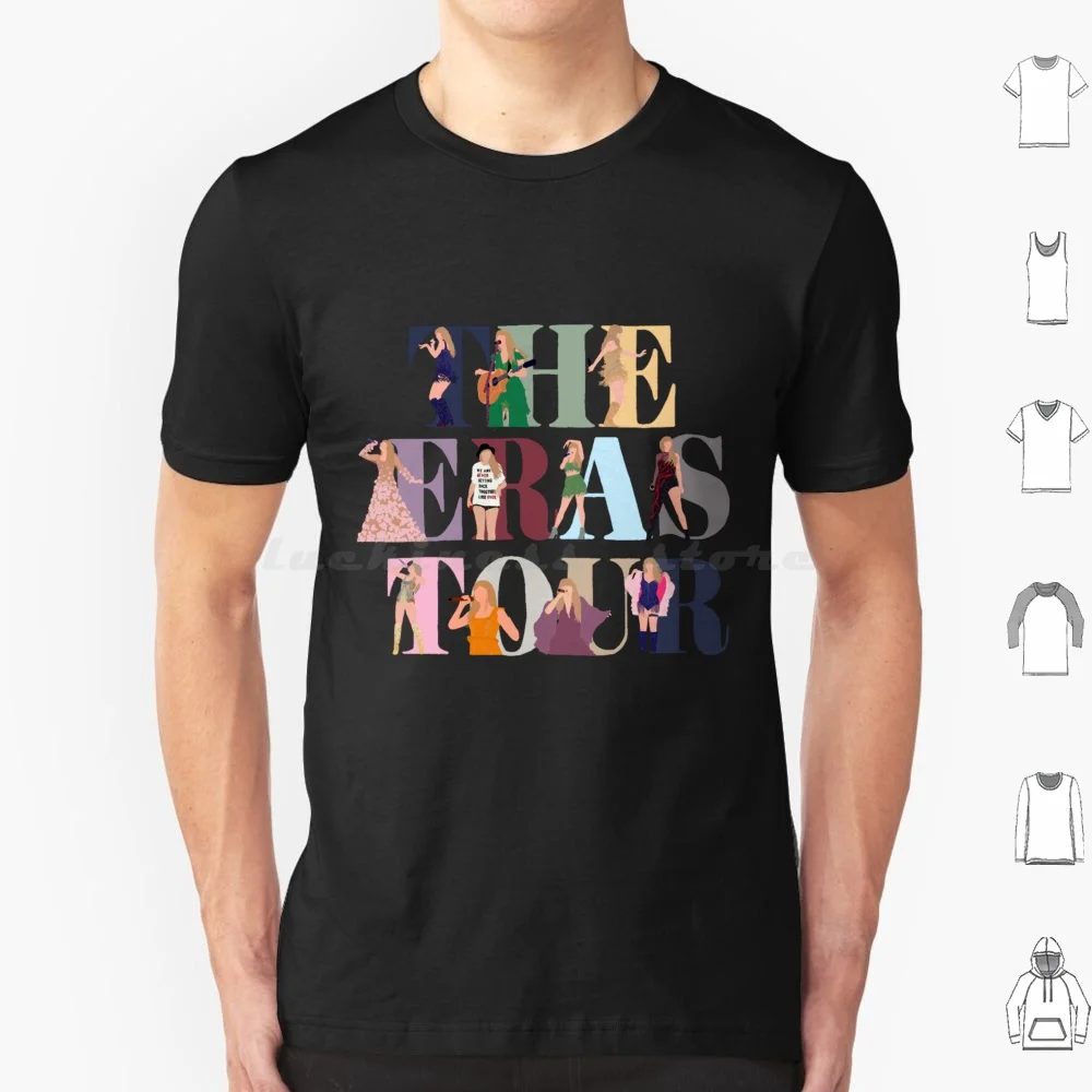 The Eras Tour T Shirt Cotton Men Women Diy Print 1989 Red Fearless Folklore Lover Reputation Evermore Speak Now Eras Tour