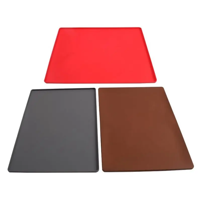 AB46-3PC Silicone Baking Mat Cake Roll Pad Macaron Roll Oven Mat Bakeware Baking-Tools Kitchen Accessories