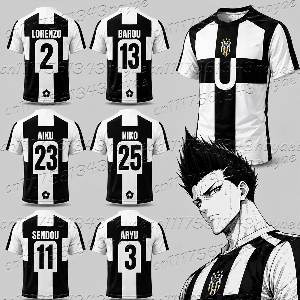 Blue Lock Anime Don Lorenzo Cosplay Shirt UBERS Trikot # 23 AIKU Cosplay-Kostüme # 13 Barou Fußballtrikot für Kinder – Detail 14