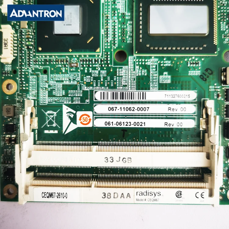 

TL Radisys CEQM67 Industrial Motherboard Original Stock CEQM67-2610-0 I3 I5 I7 CPU Board CPU Card Module Mainboard High Quality