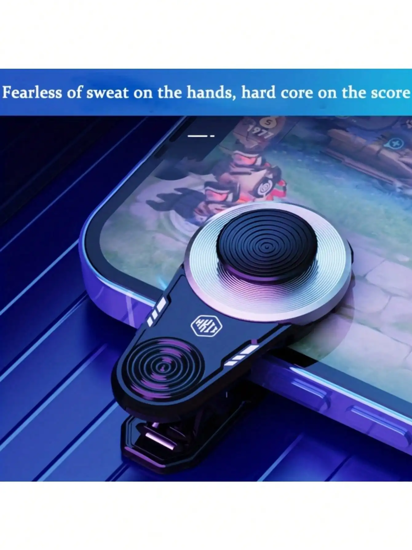 1pc Universal Clamp-On Mobile Game Controller, Portable Mini Joystick for Gaming, Easy Install & Detach, Skin-Friendly Matte Fin