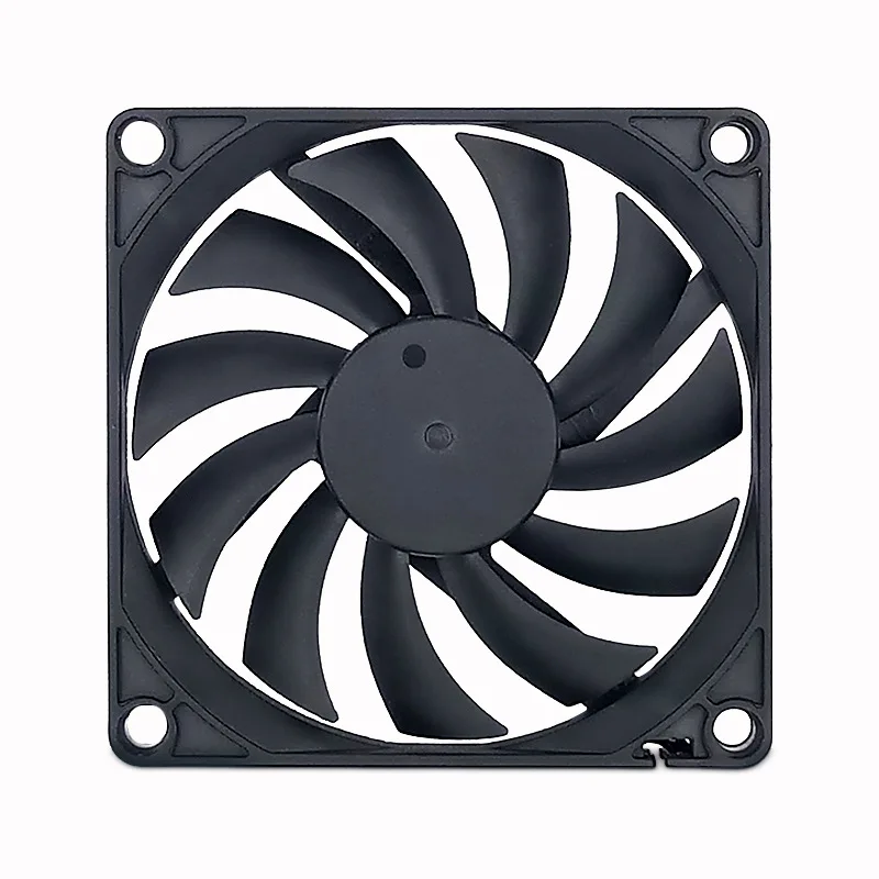 Ultra Slim 80x80x10mm Cooling Case Fan Hydro 4Pin PWM Smart Fan Auto Speed Control Quiet High Airflow 8cm