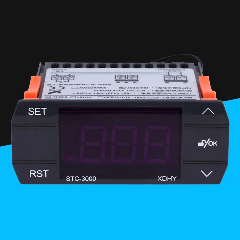 STC-3000 termostato digitale in plastica termostato Touch termostato digitale con sensore 110-220V 30A