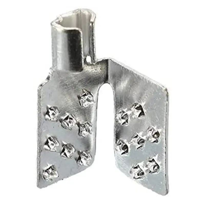 FAST-400Pcs Carbon Thermal Film Clamp Connector, Warm Floor Copper Plated Silver Clip Accessories, Floor Heating Film Clamp