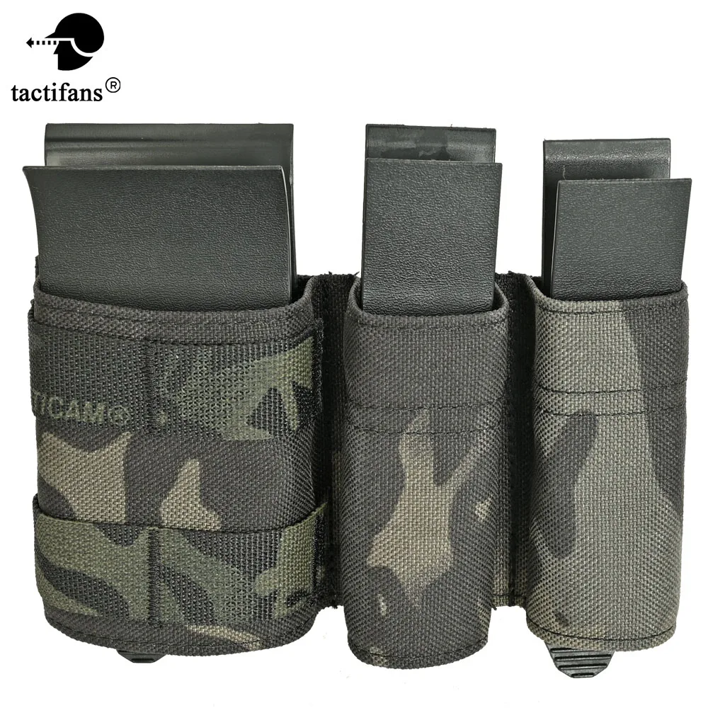 Tactical MOLLE 9mm 5.56 MAG Pouch Kydex Wedge Insert KYWI Style Malice Strap Clip TMC Belt Hunting Airsoft Paintball Holster