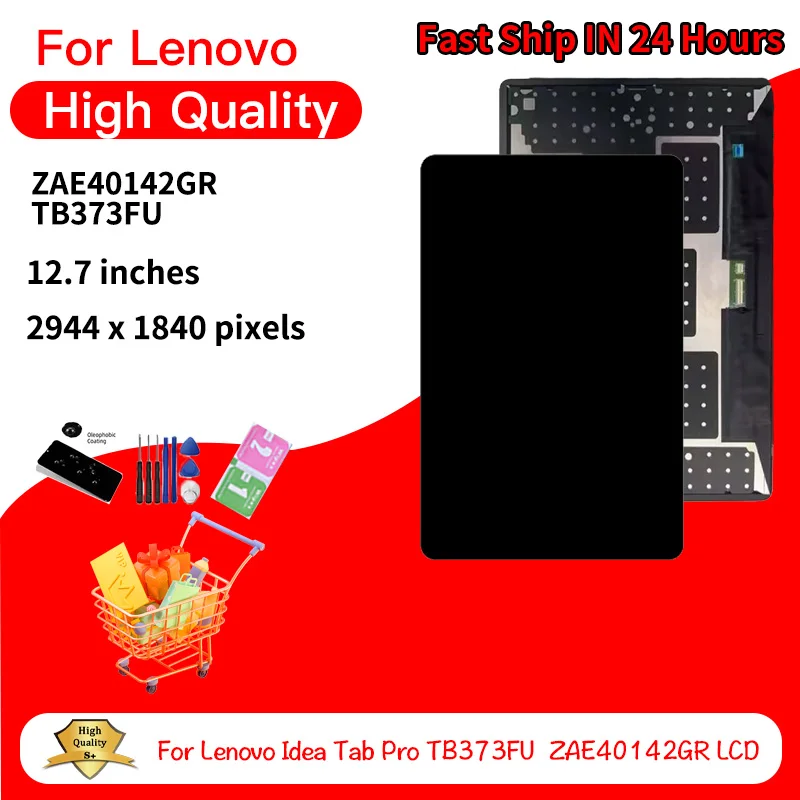 

Tested For Lenovo Idea Tab Pro 12.7 TB373 TB373FU ZAE40142GR LCD Display Touch Screen Digitizer Assembly Replacement