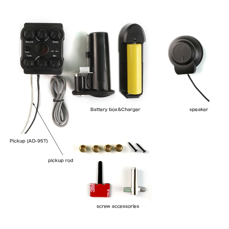 

2025 Guitar AMPS Rotate Reverb Delay MIC Resonant Effects and Chrous Effects Acoustic Guitar Preamp