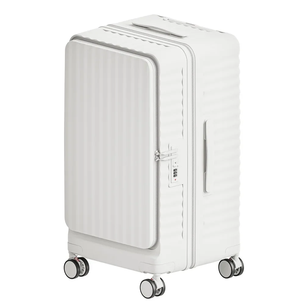#26 Inch Large Capacity Expandable Anti-Shock Luggage with Wide Handle, Side Opening and Deep Compartment