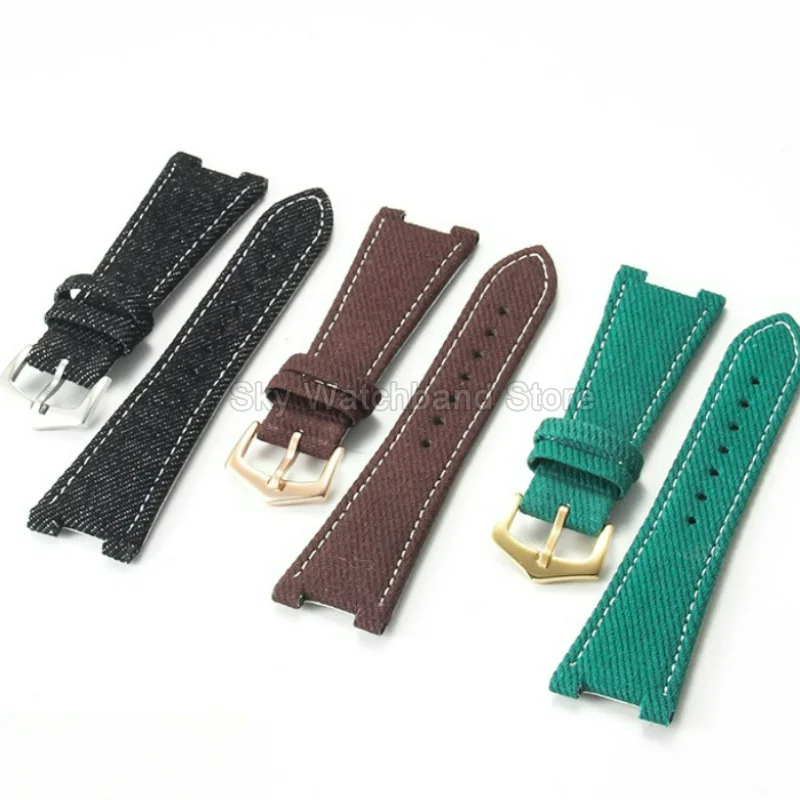 25x13mm Special Notch Watch Accessories for Patek Philippe Nautilus PP5711 5712 5726 5980 Lightweight Nylon Canvas Watch Strap