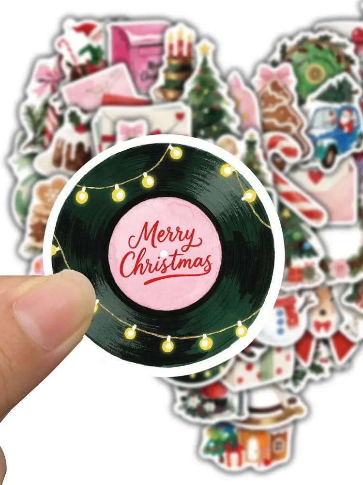 AliExpress NONE 50PCS Christmas Aesthetics Stickers Notebook Bicycle Art Picture Modern Case Waterproof Coffee Darkness Graffiti Phone Sticker