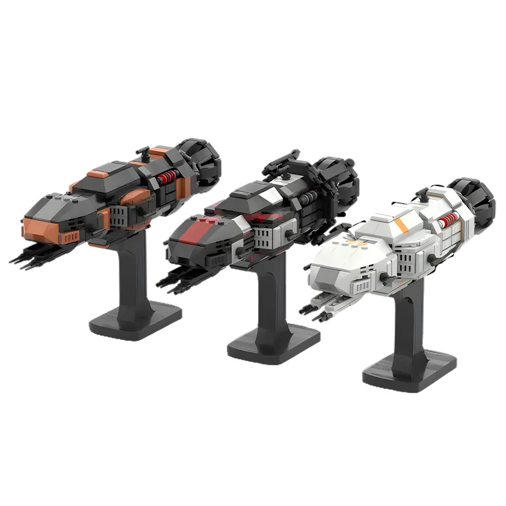 

Gobricks MOC The Expanse Rocinante S4 Building Blocks Model The Expanse Mini MCRN Tachi Spaceship Bricks Assembly Toys Kids Gift