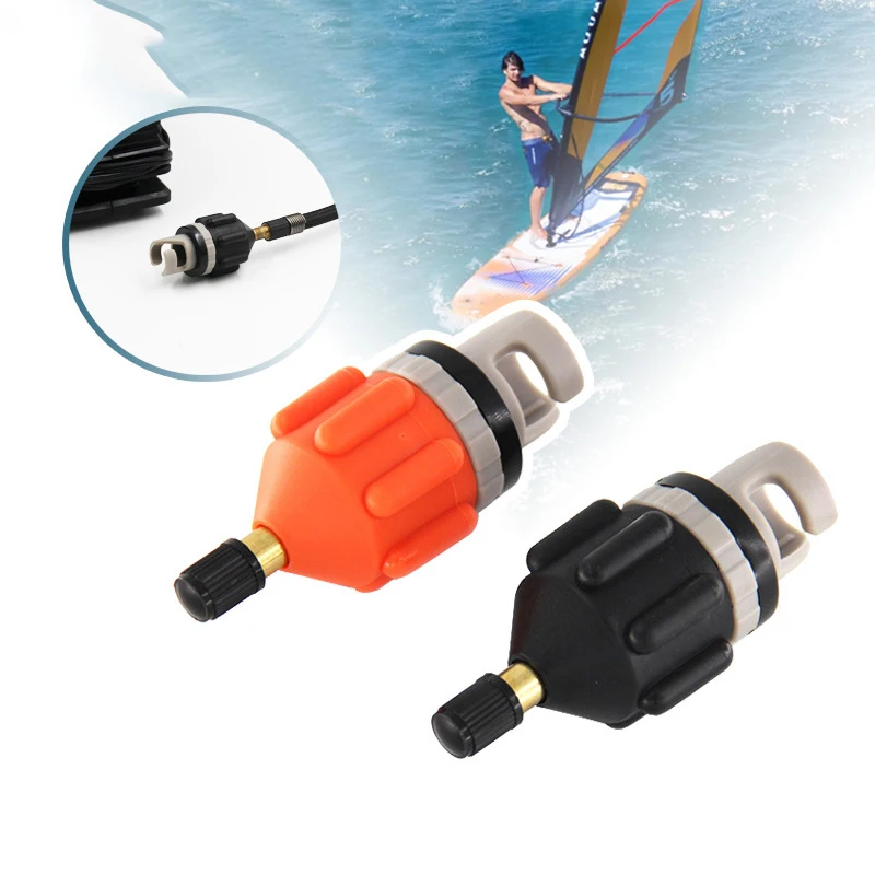 Air Valve Adapter Inflatable Rowing Rubber Boat Paddle Canoe Kayak Air Valve Pump Compressor Converter for SUP Board