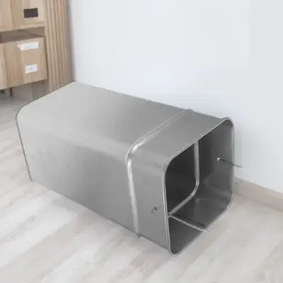 

Galvanized Iron Garbage Can Bucket Large Capacity Outdoor Metal Trash Container For Garden Yard Kitchen Bathroom Portable Use