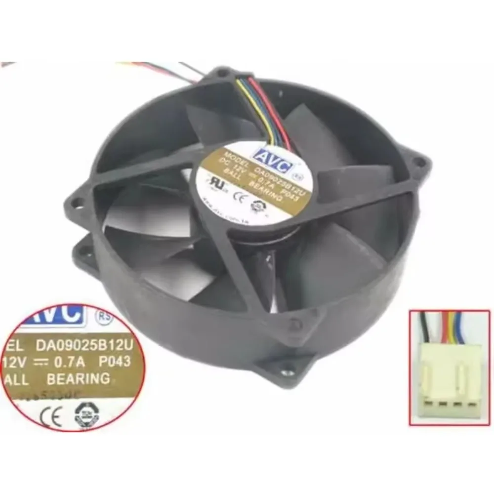 

AVC DA09025B12U P043 Cooling Fan DC 12V 0.7A 92x92x25mm