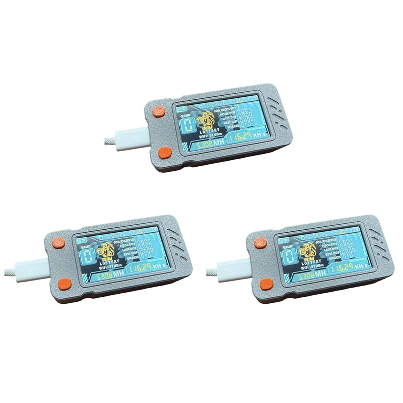 

AP-3X Upgraded Nerdminer Miner 117KH/S With Color Screen Mini Bitcoin BTC Miner BTC Solo Lottery Mining Miner Nerd Miner