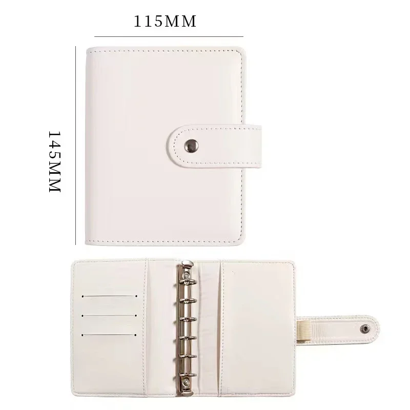 2024 A7 Pu Lederen Budget Binder Notebook Cash Enveloppen Systeem Set Met Bindmiddel Zakken Voor Geld Budget Besparende Factuur Organisator