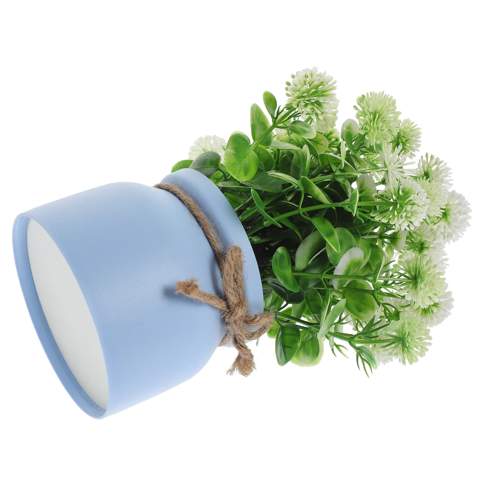 

Small Artificial Dandelion Potted Plant Lifelike Fake Flower Bonsai for Indoor Table Home Coffee Counter Decorative Plant