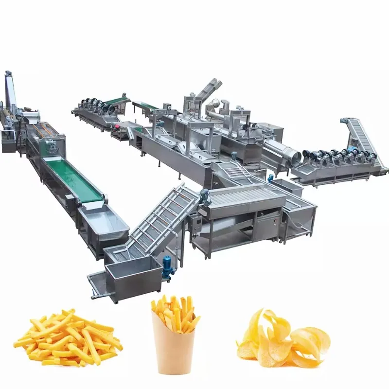 1000kg/h Potato Chips Production Line Industrial Potato Processing Machine Automatic Chips Frying Production Equipment