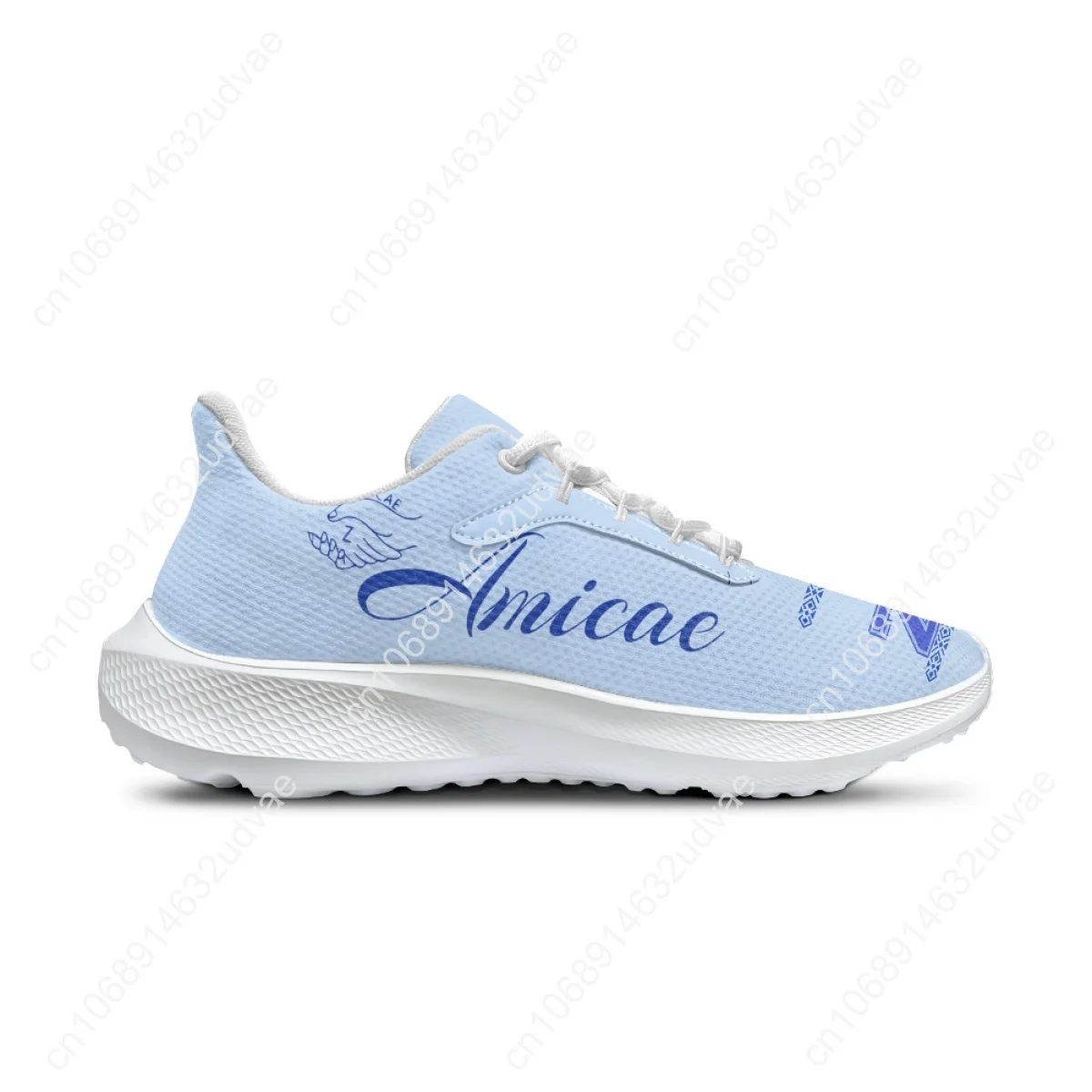 Zeta Amicae Print Casual Flat Shoes for Women Friends of Zeta Outdoor Sports Running Shoes Summer Comfort Breathable Sneakers