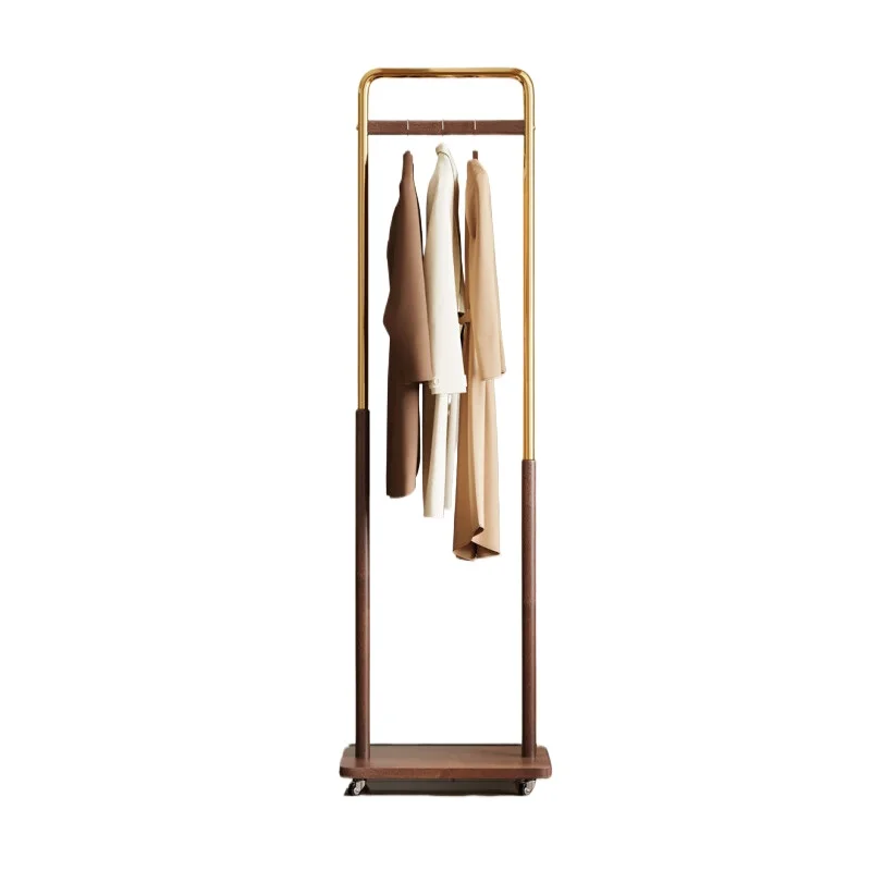 

German light luxury hanger, floor-to-ceiling movable small vertical hanger that does not take up space