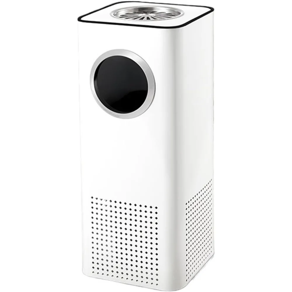 

Floor Standing Ashtray Elevator Entrance Trash Can Commercial Stainless Steel Vertical Ashtray High-end Light Luxury Hotel Lobby