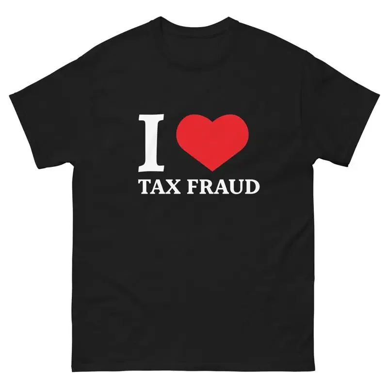 Funny finance shirt I 3 Tax Fraud bro shareholder value wfh T
