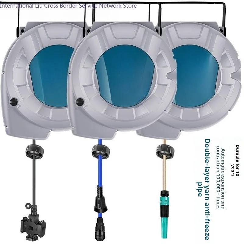 Air drum automatic telescopic auto repair trachea reel electric drum water drum car beauty reel
