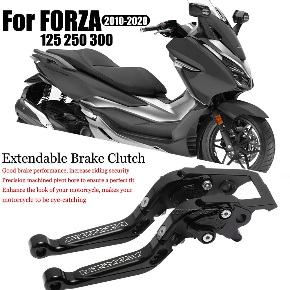 

For Honda forza 125 250 300 2010-2020 Motorcycle Accessories CNC Brake Clutch Levers Adjustable Extendable Handlebar Grips